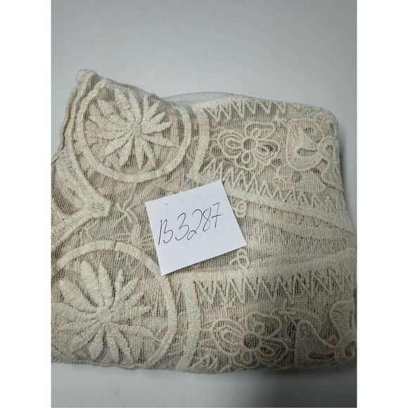 Jen's Pirate Booty Bohemian Wanderlust Lace Embroidered Kaftan Cover Up OS Cream - Picture 11 of 11